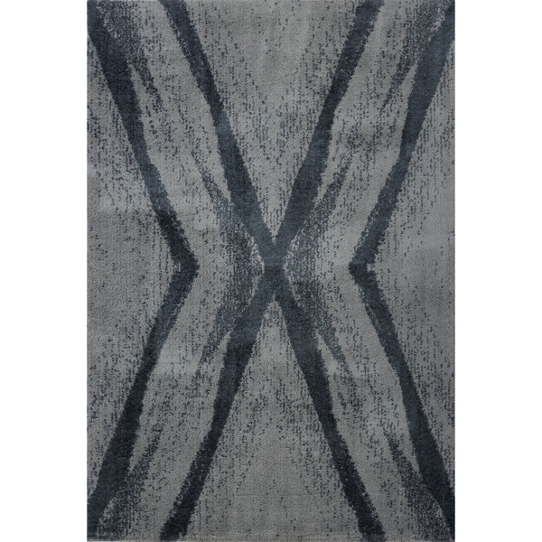 LaDole Rugs Stylish Modern Abstract Jasper Soft Grey Area Rug 3x5