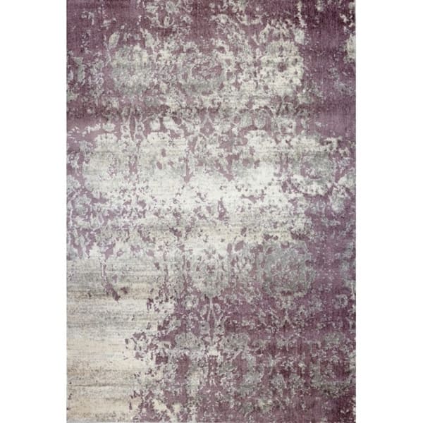 Ladole Rugs Cherine Soft And Modern Style Area Rug In Plum Ladole Rugs Cherine Soft And