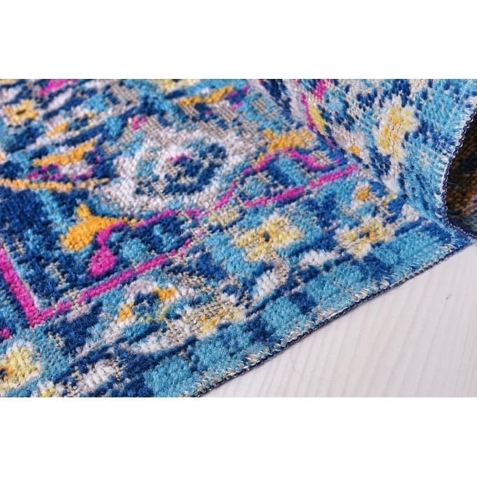 LaDole Rugs Timeless Rowen Blue Traditional Outdoor Mmat
