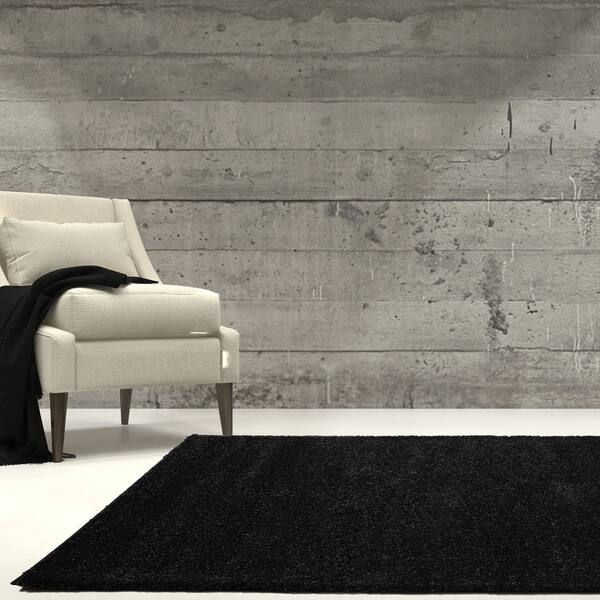Shop Ladole Rugs Soft Solid Plain Color Durable Area Rug In Dark Grey Overstock 29240337