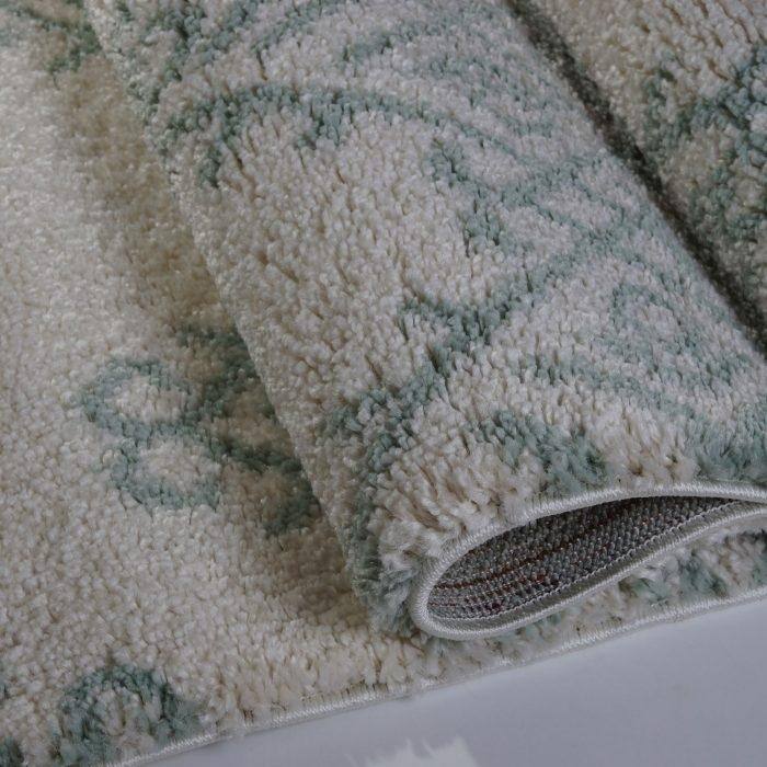 LaDole Rugs Soft Trellis Geometric Area Rug in Ivory Dark Grey 4x6