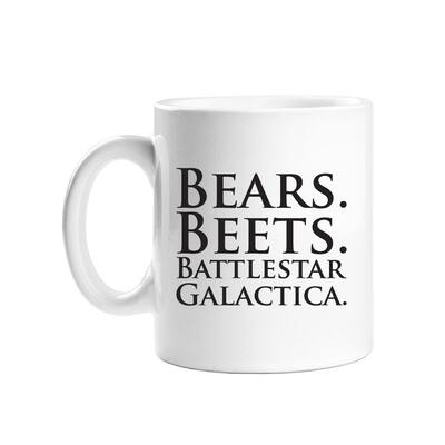 Bears Beets Battlestar Galactica White Coffee Mug 11OZ