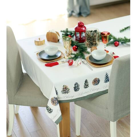Merry Christmas Printed Decorative Tablecloth