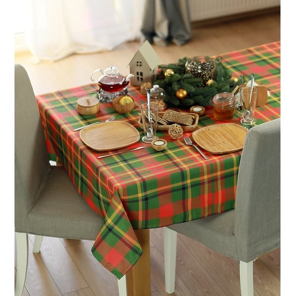 slide 2 of 5, Merry Christmas Printed Decorative Tablecloth 55X70 Inches