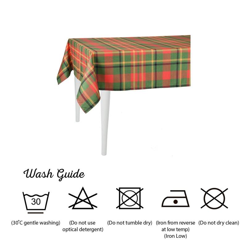 Merry Christmas Printed Decorative Tablecloth