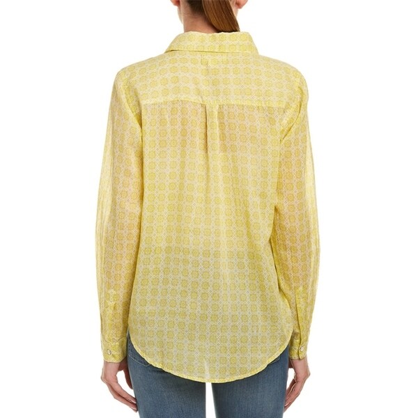 Velvet by Graham /& Spencer Emery Printed Cotton Button-up Shirt