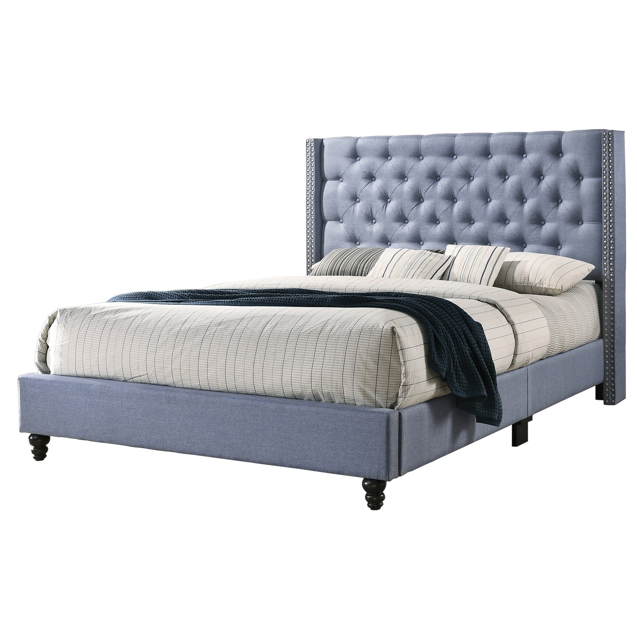 LYKE Home Jessie Blue King Bed On Sale Bed Bath Beyond