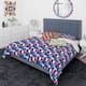 Designart 'Blue, Red & White Polka Dots' Mid-Century Modern Duvet Cover ...