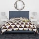 Designart 'Gold Polka Dot Pattern II' Mid-Century Modern Duvet Cover ...