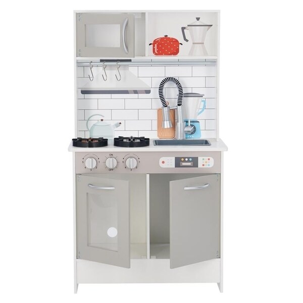 grey play kitchen