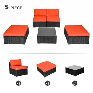 Kinsunnykinbor Outdoor Patio Furniture Set All Weather Wicker Sectional Sofa Conversation Set With Ottomans 08 Dailymail