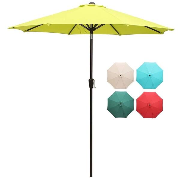 Shop 9 Outdoor Table Market Umbrella 8 Ribs Light Green Overstock 29258593