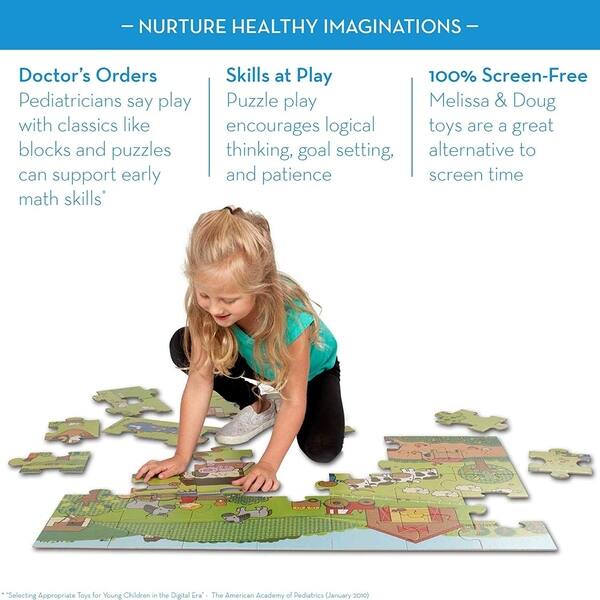 Shop Melissa Doug Natural Play Giant Floor Puzzle On The