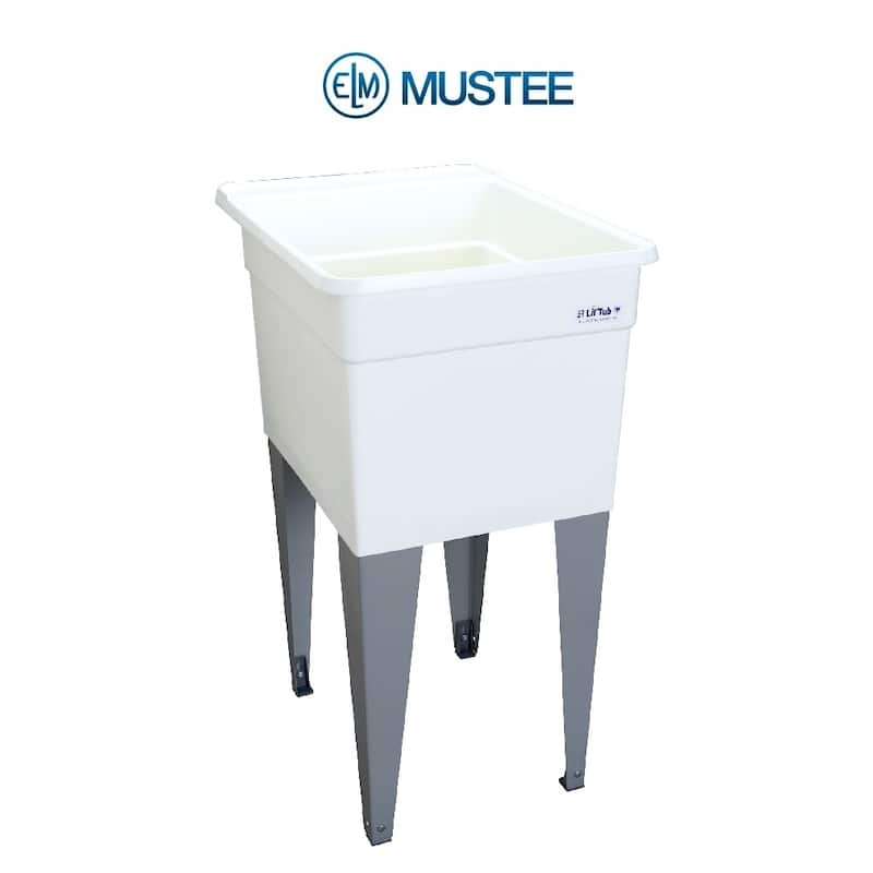 Lil'Tub Laundry Tub 24x18 Floor Mount - White