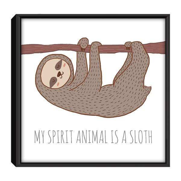 Star Home Dundefinedcor Sloth Spirit Animal By Elizabeth Framed Canvas Print - Overstock - 29296757 Star Home Dundefinedcor Sloth Spirit Animal By Elizabeth Framed Canvas Print - Overstock - 29296757