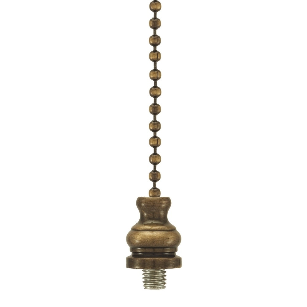 Royal Designs Seashell Finial Ceiling Fan Pull Chain (Set of 2) Color: Antique F-103AB-1002AB-2