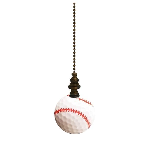 Shop Baseball Ceiling Fan Pull 2 25 H With 12 Antiqued
