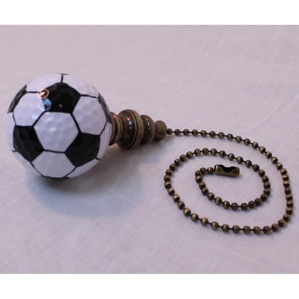 Shop Soccer Ball Ceiling Fan Pull 2 25 H With 12 Antiqued