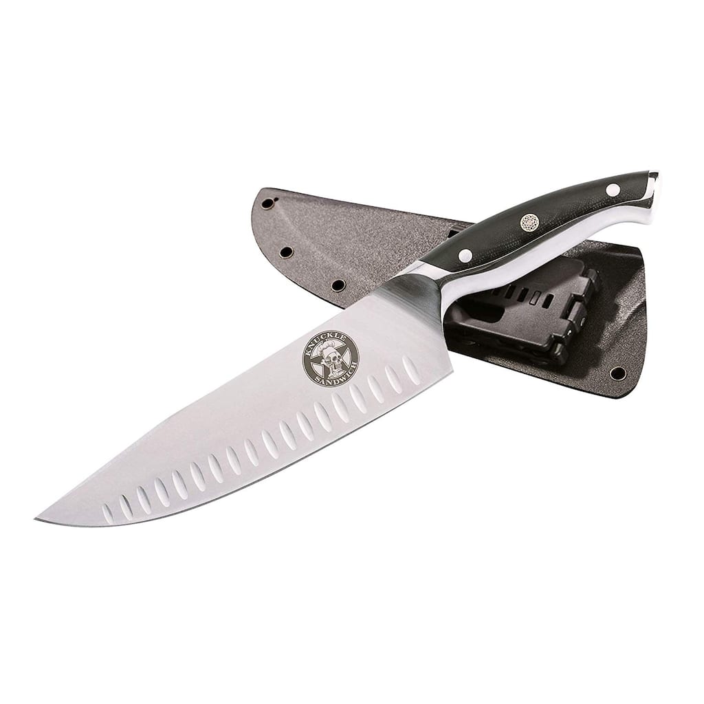 Guy Fieri 2pc Knuckle Sandwich Series 8-Inch Chef's Knife Japanese AUS-8 with Custom Kydex Sheath