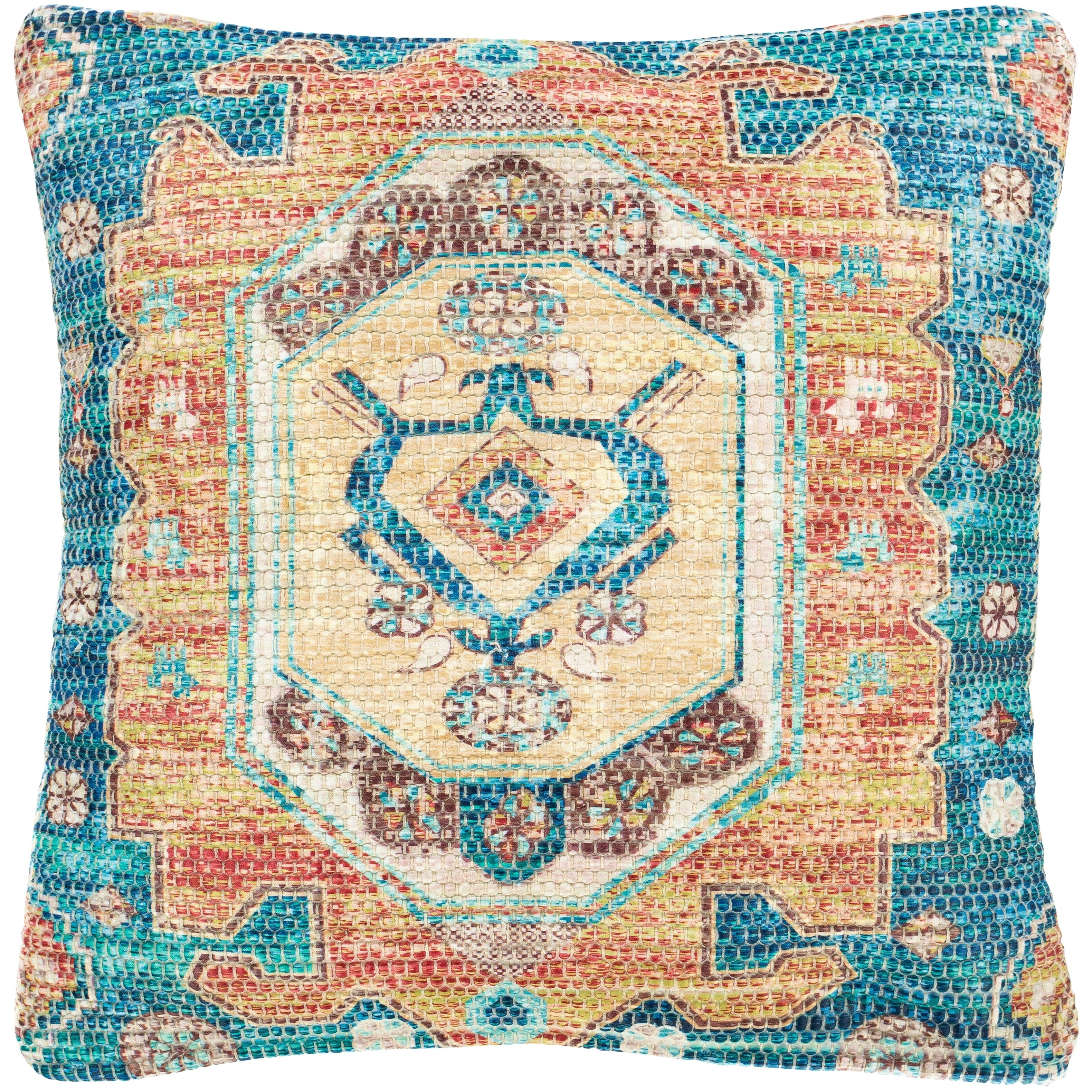 Shop Deary Persian Medallion 18 Inch Throw Pillow Cover On Sale