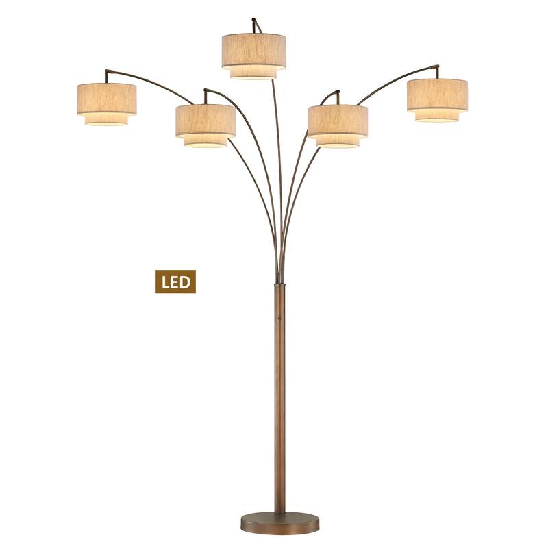 Artiva Evita 81" LED Tree Arched Floor Lamp with Dimmer