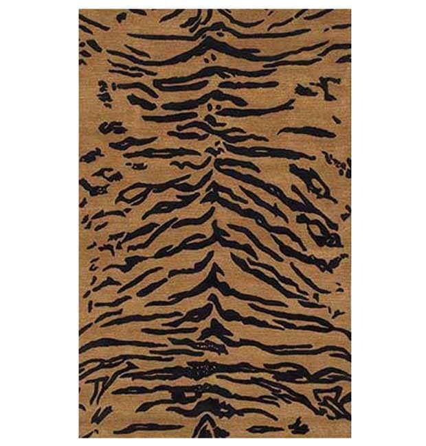 Hand tufted Lion Wool Rug (5 X 8)