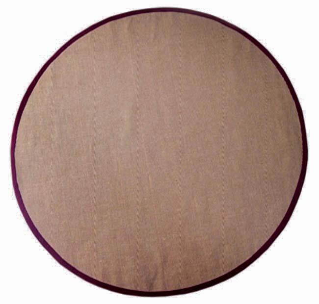 Hand-woven Cherry Brown Sisal Wool Rug - 8' x 8'