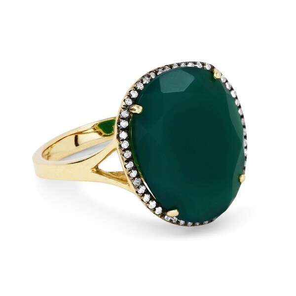 green agate ring