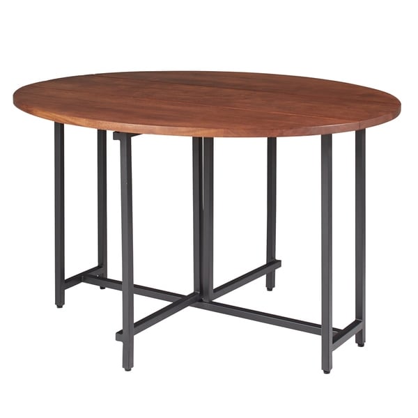 Sylvana Warm Brown and Black Oval Dining Table. Opens flyout.