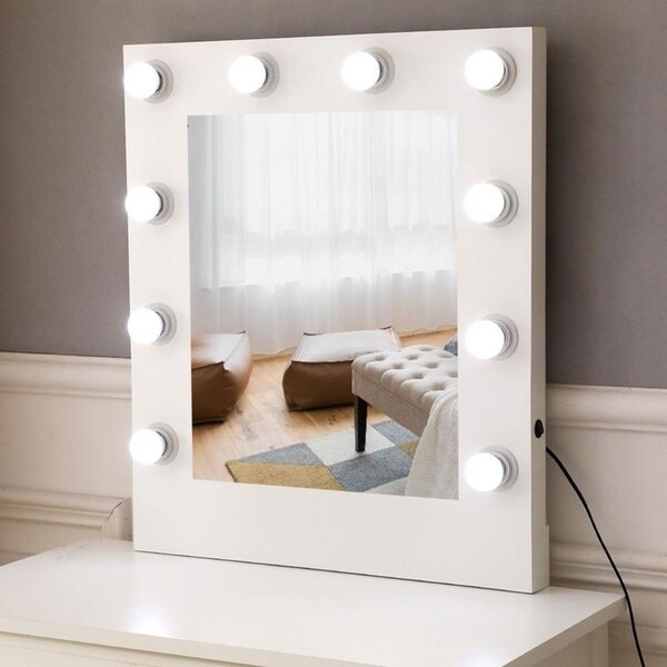 bulb mirror dressing table