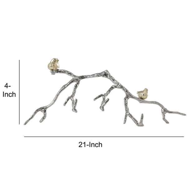 Brown Cast Iron Rustic Tree Branch Wall Hook Set of 6 Small, One