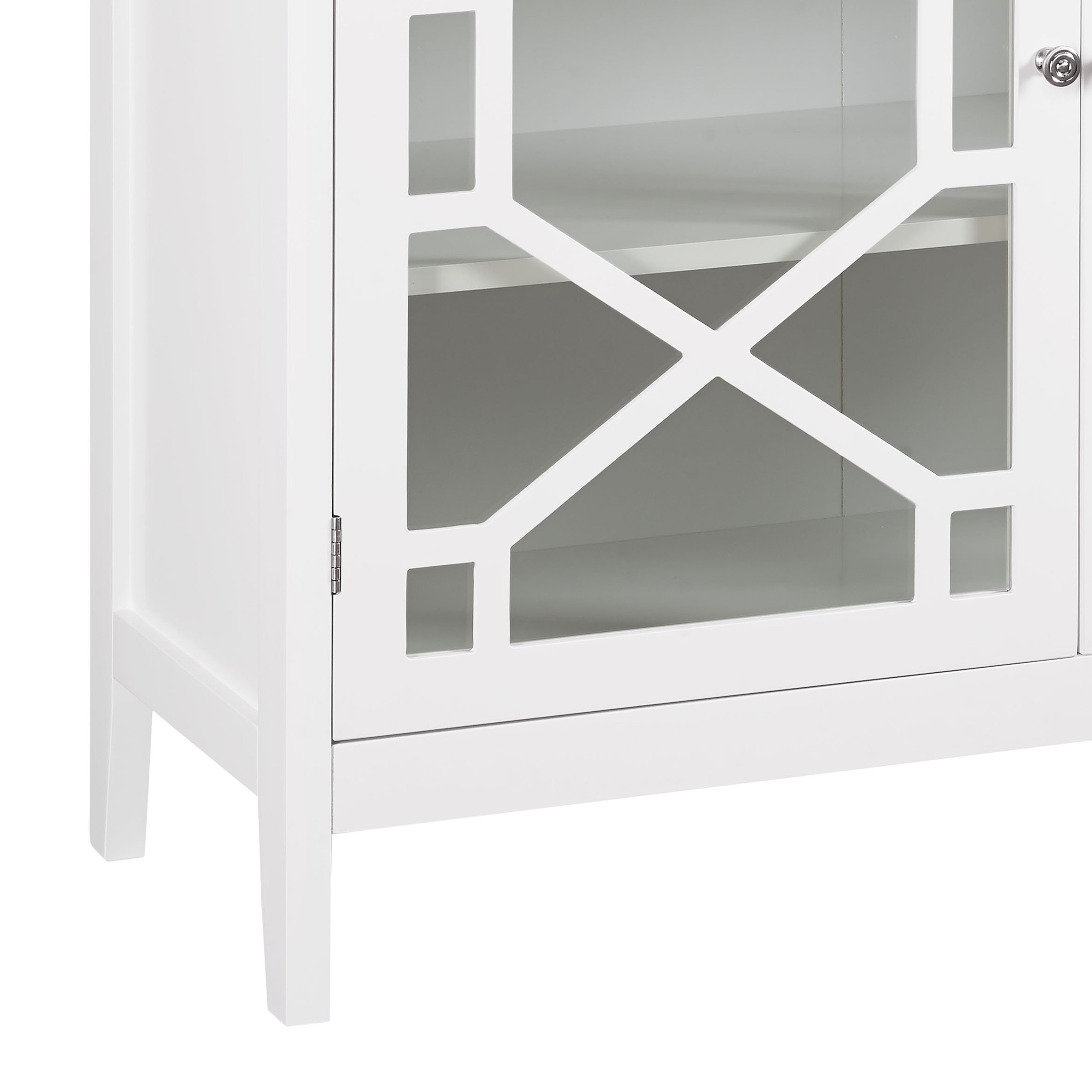 Shop Two Door Wooden Cabinet With Three Storage Compartments Large White On Sale Overstock 29308658