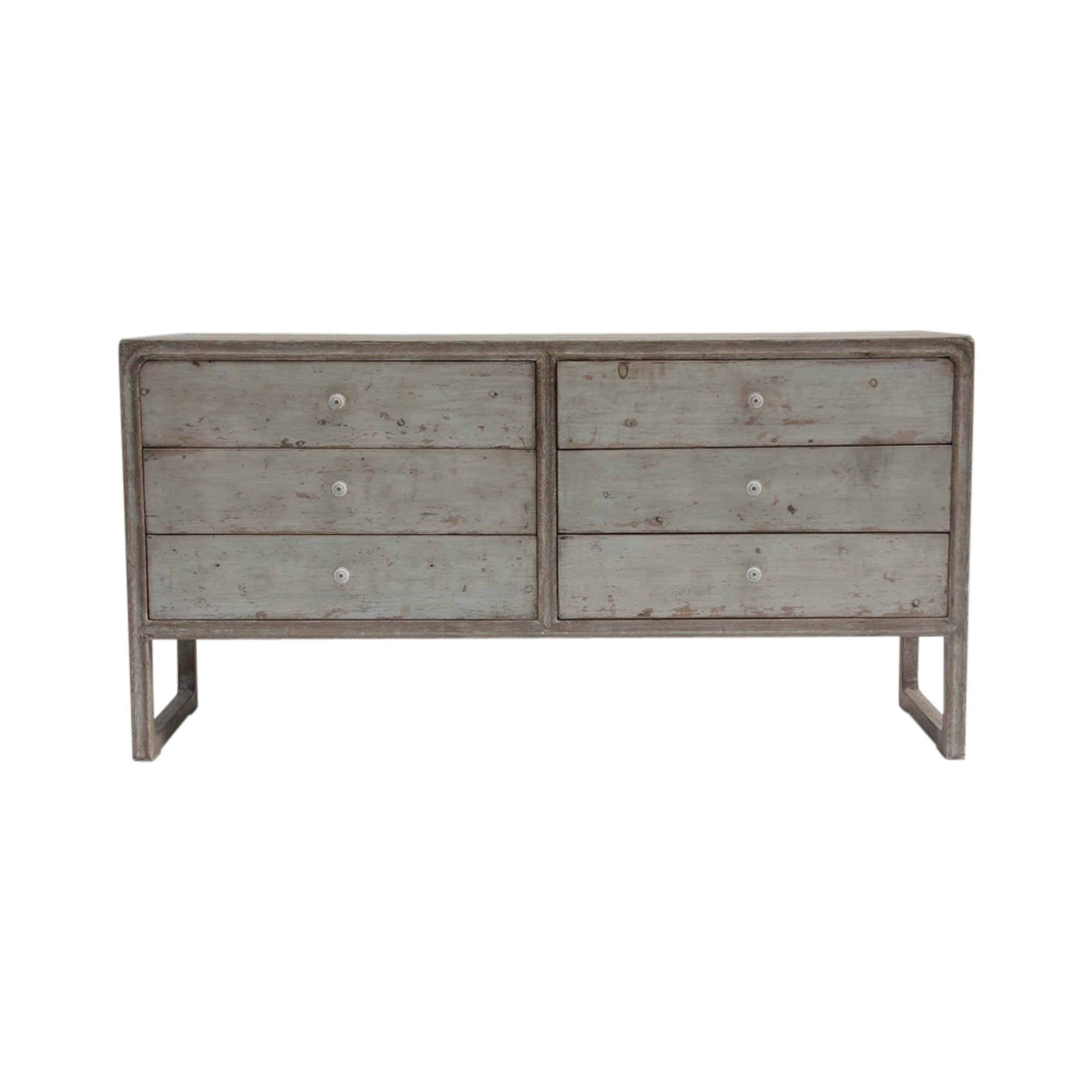 Lily S Living Reclaimed Wood Peking Side Table With 6 Drawers Antique Off White Finish 31 Inch Tall Lily S Living Reclaimed Wood Peking Side Table With 6 Drawers Antique Off White Finish 31 Inch Tall