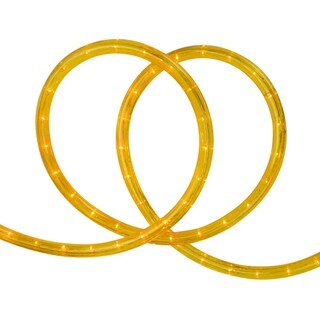 18' Gold Indoor/Outdoor Christmas Rope Lights - 1" Bulb Spacing