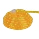preview thumbnail 2 of 1, 18' Gold Indoor/Outdoor Christmas Rope Lights - 1" Bulb Spacing