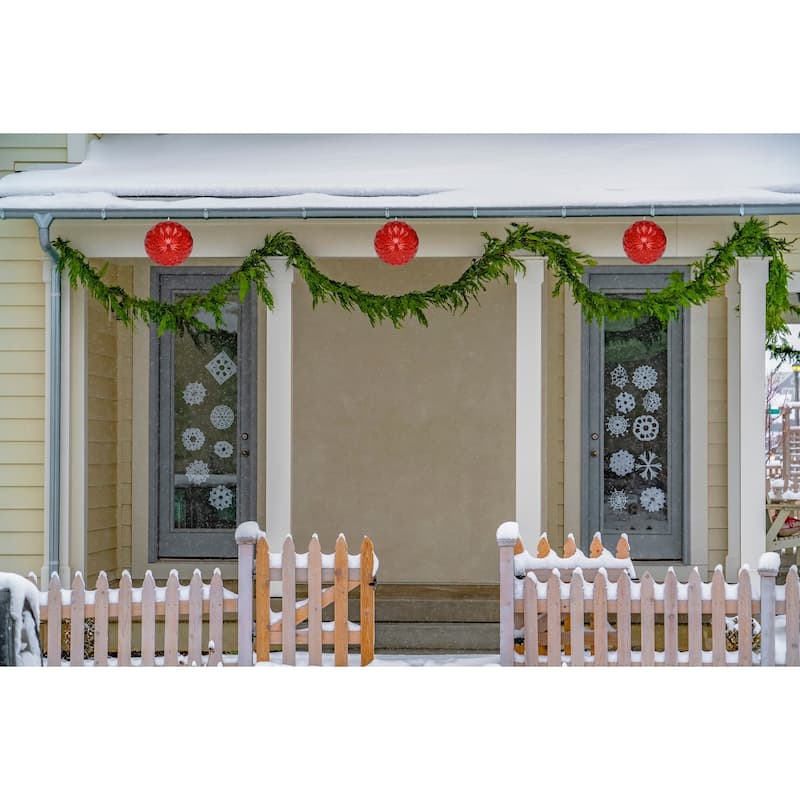 6" LED Lighted Crystal Sphere Outdoor Christmas Decoration
