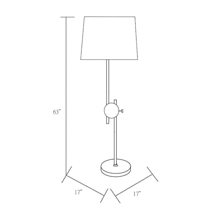Jermyn Adjustable Metal Floor Lamp