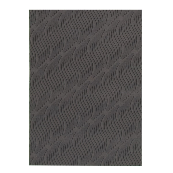 eCarpetGallery Machine Woven Bellisima Black Polyester Rug - 2'2 x 4'0