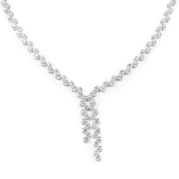 womens diamond tennis necklace