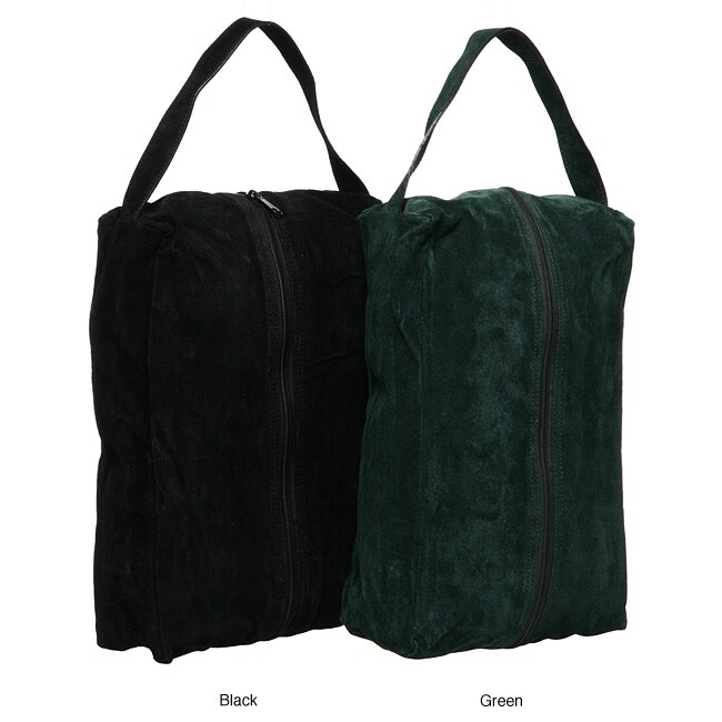 Royce Leather Deluxe Suede Shoe Bag