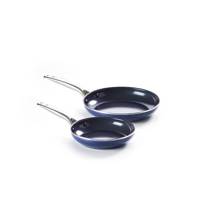 Blue Diamond Toxin-Free 2 Piece Ceramic Non-Stick Frying Pan Set