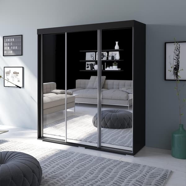 Shop Strick Bolton Suger 3 Door Mirrored Armoire On Sale