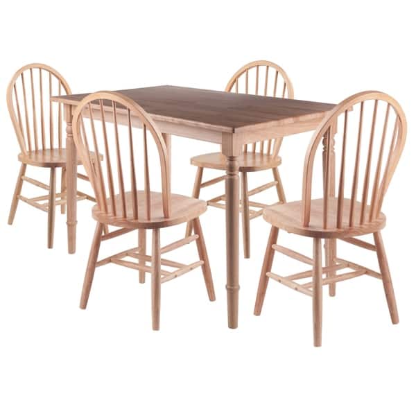 Copper Grove Xalqobod 5 Piece Dining Table With Windsor Chairs Overstock 29338139