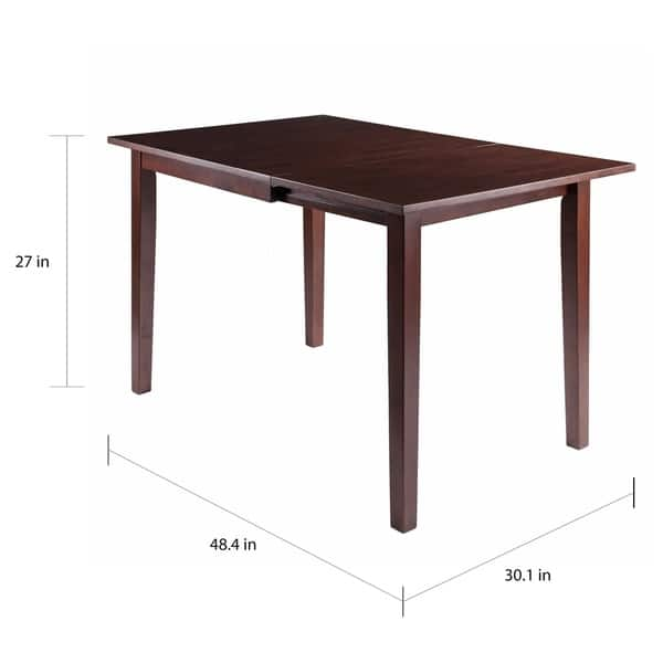 Copper Grove Petronella Walnut Brown Dining Table with Dropleaf ...