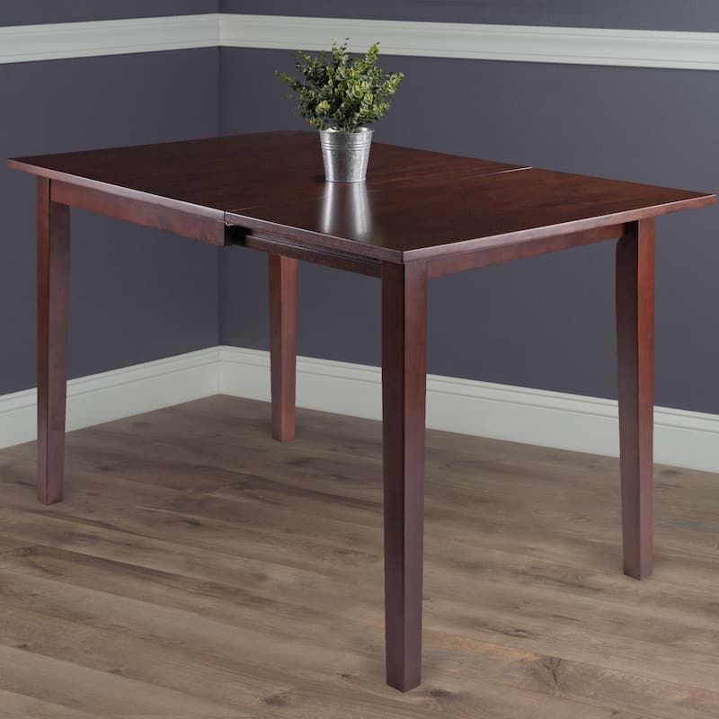 Copper Grove Petronella Walnut Brown Dining Table with Dropleaf Extension