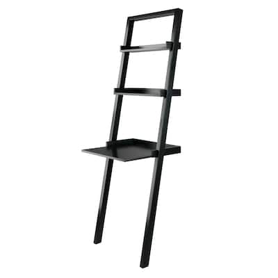 Copper Grove Mukalla Black Leaning 2-shelf Desk