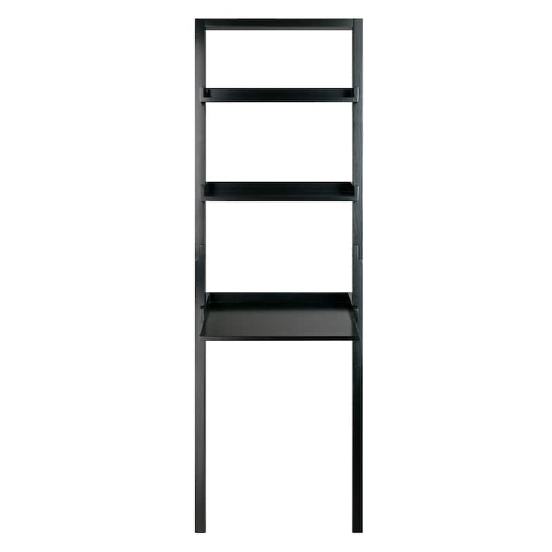 Copper Grove Mukalla Black Leaning 2-shelf Desk