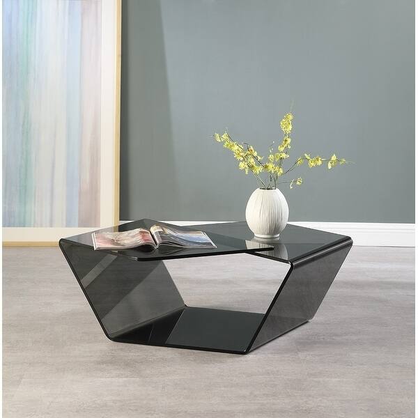 Somette All Glass Cocktail Table