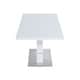 preview thumbnail 4 of 6, Somette Richard White and Stainless Steel 2-Piece Dining Set