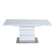preview thumbnail 5 of 6, Somette Richard White and Stainless Steel 2-Piece Dining Set